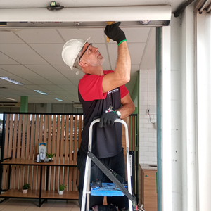 porta automática de vidro