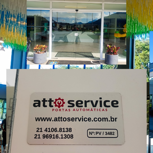 porta automatica de vidro
