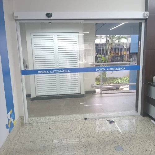 porta automatica de vidro